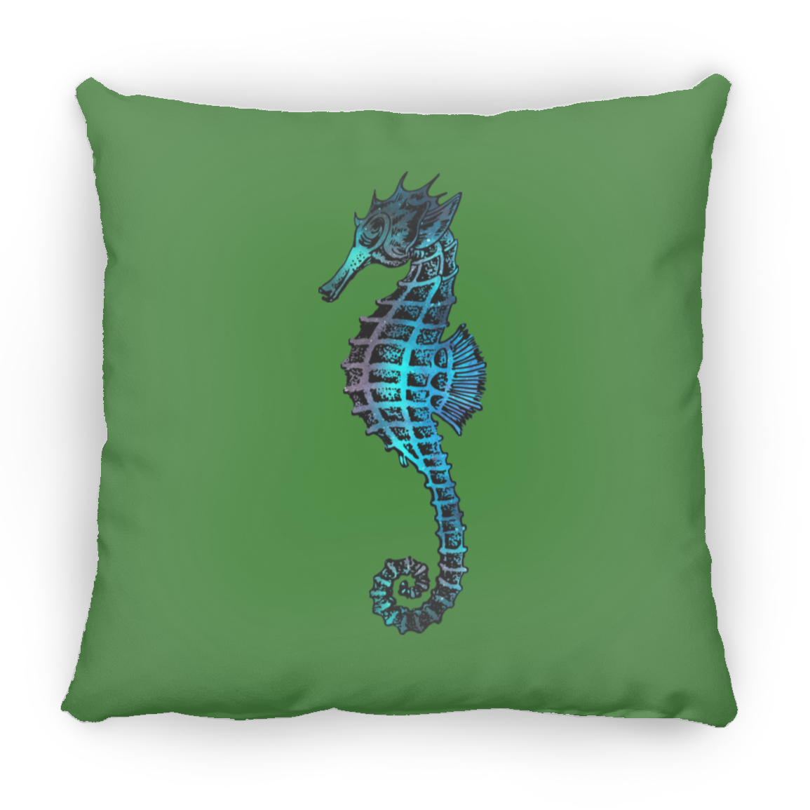 Colorful Seahorse - Throw Pillows