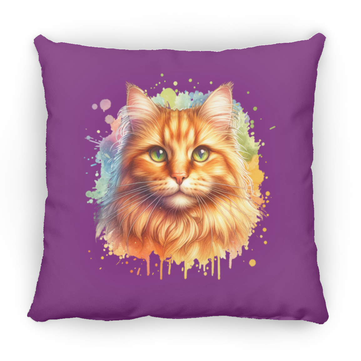 Orange Tabby Cat - Throw Pillows