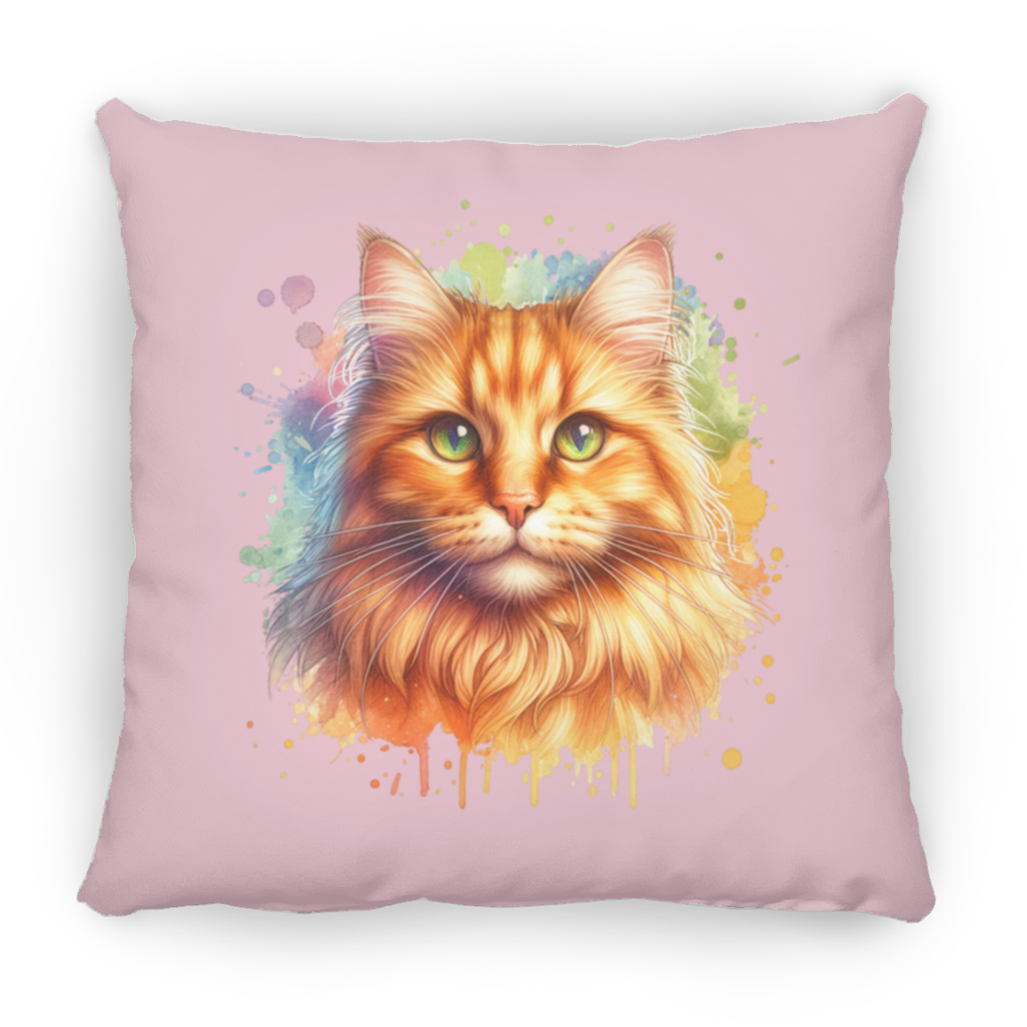 Orange Tabby Cat - Throw Pillows