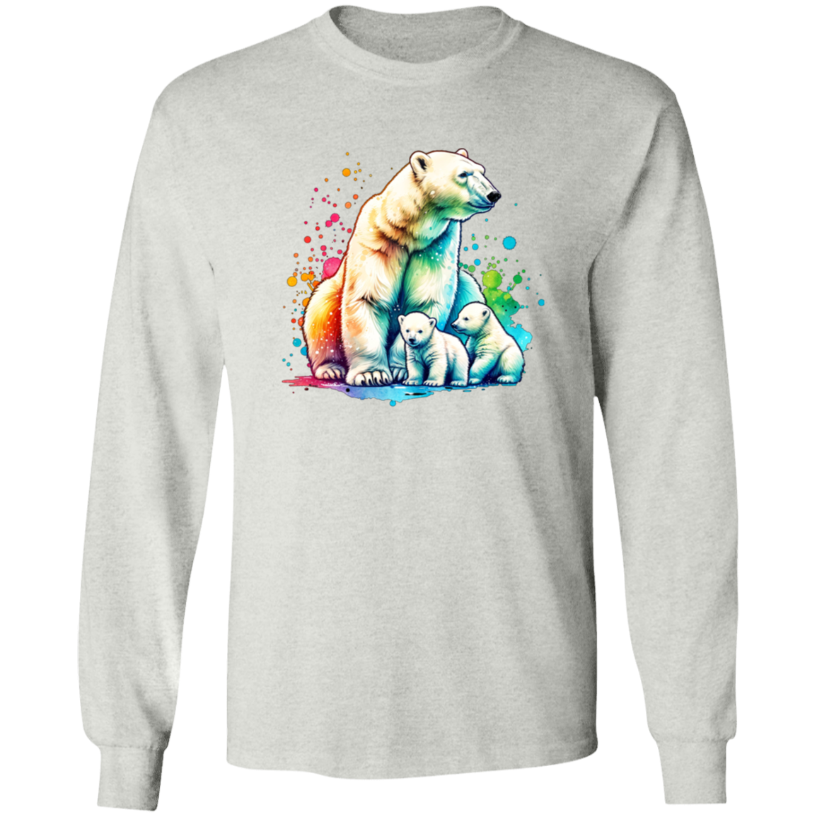 Polar Bear Mom with Cubs - T-shirts, Hoodies and Sweatshirts