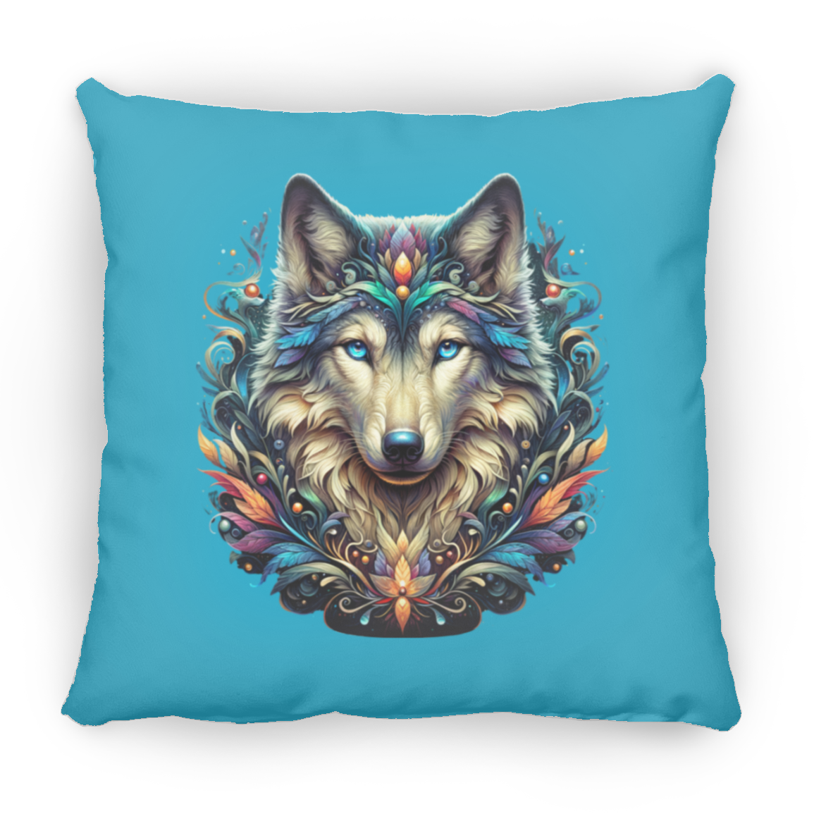 Wolf Face - Throw Pillows
