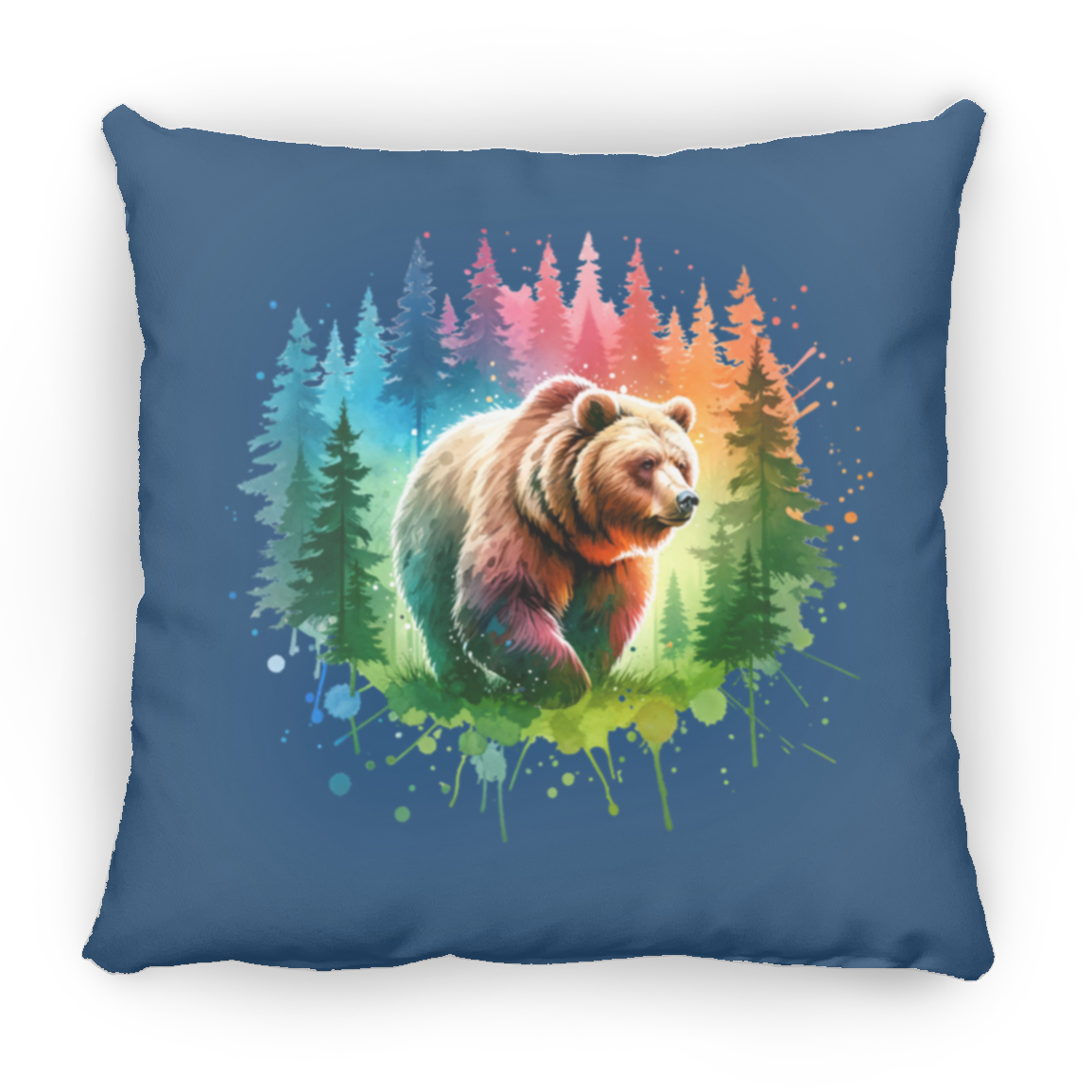 Grizzly Bear Walking - Throw Pillows