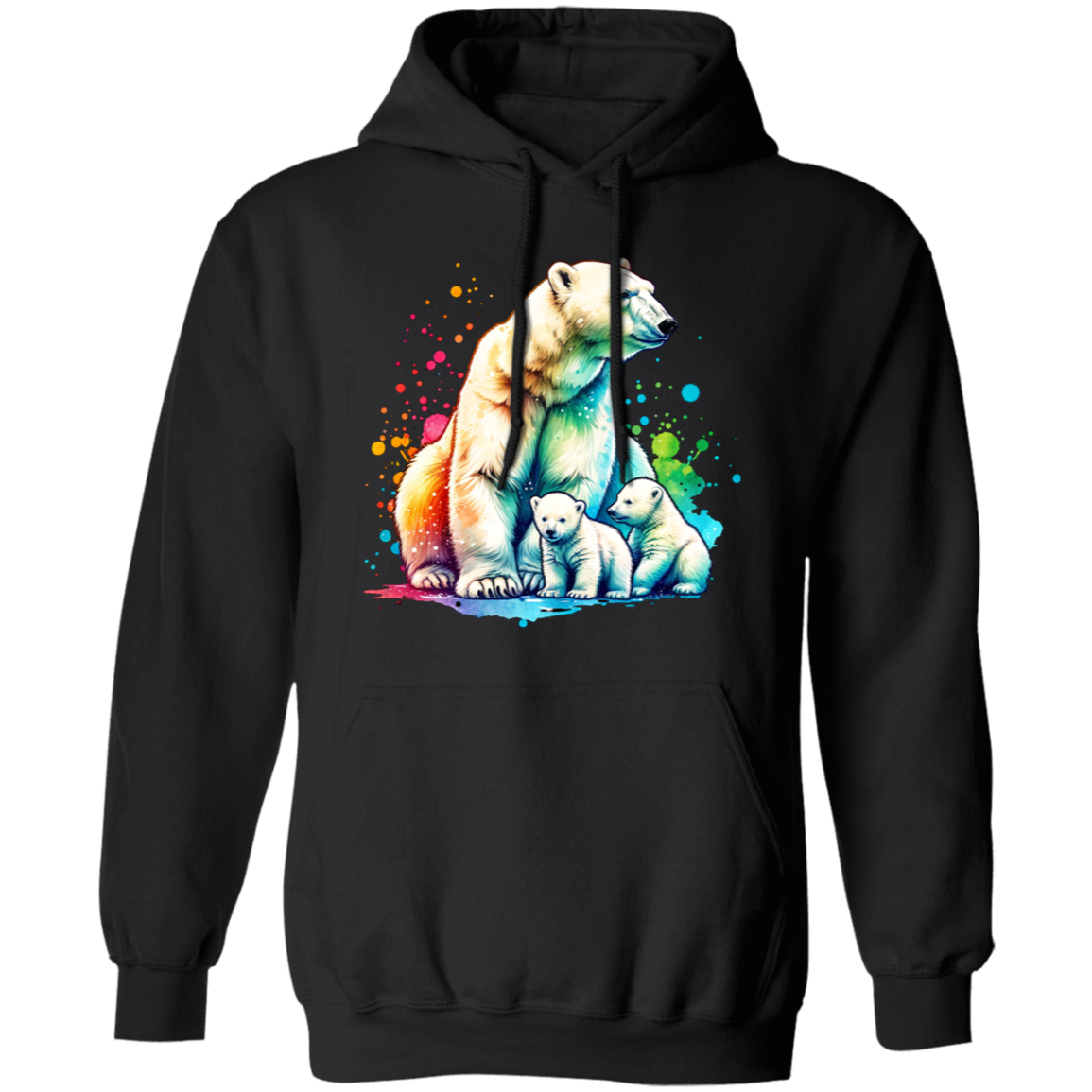 Polar Bear Mom with Cubs - T-shirts, Hoodies and Sweatshirts