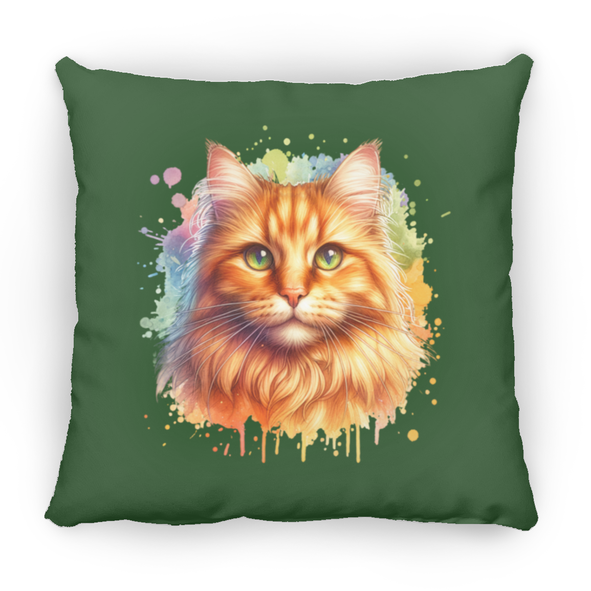 Orange Tabby Cat - Throw Pillows