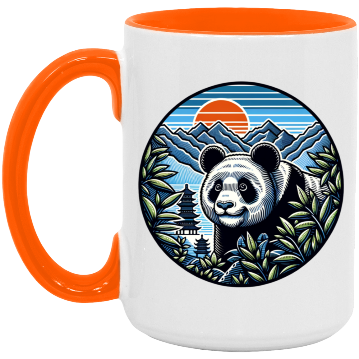 Panda in the Land of the Rising Sun Mugs