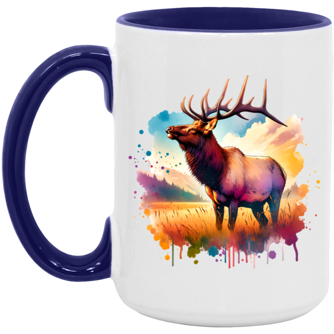 Roosevelt Elk in Field Mugs