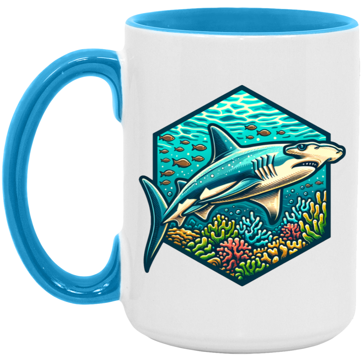 Hammerhead Shark Graphic - Mugs