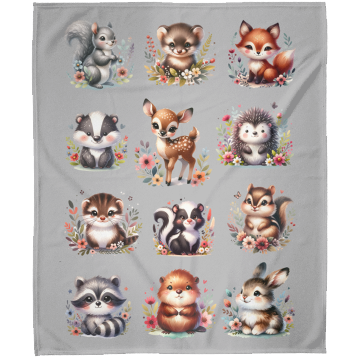 Forest Babies Blanket Fleece Blankets