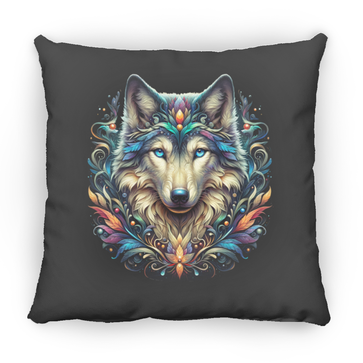 Wolf Face - Throw Pillows