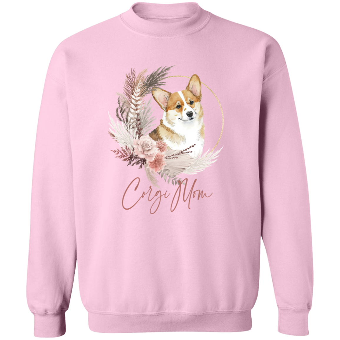 Corgi Mom Boho Wreath - T-shirts, Hoodies and Sweatshirts