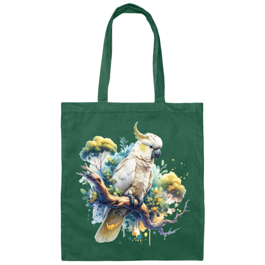 Cockatoo in Tree - Canvas Tote Bag