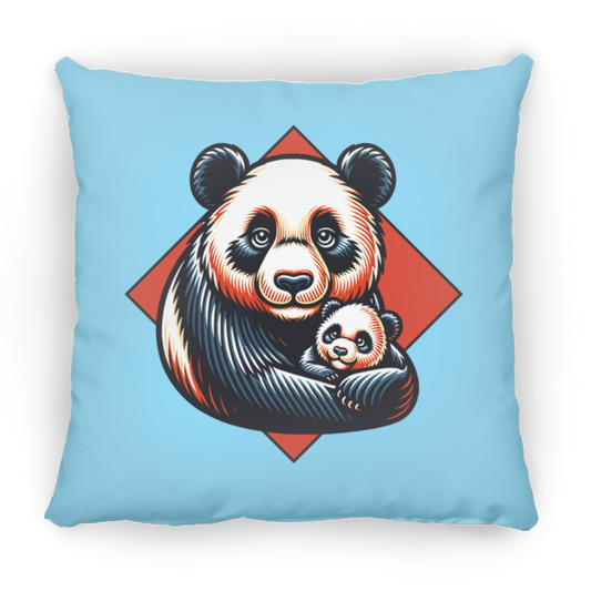 Panda with Baby Graphic - Pillows