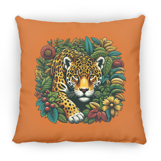 Jaguar in Bushes - Throw Pillows