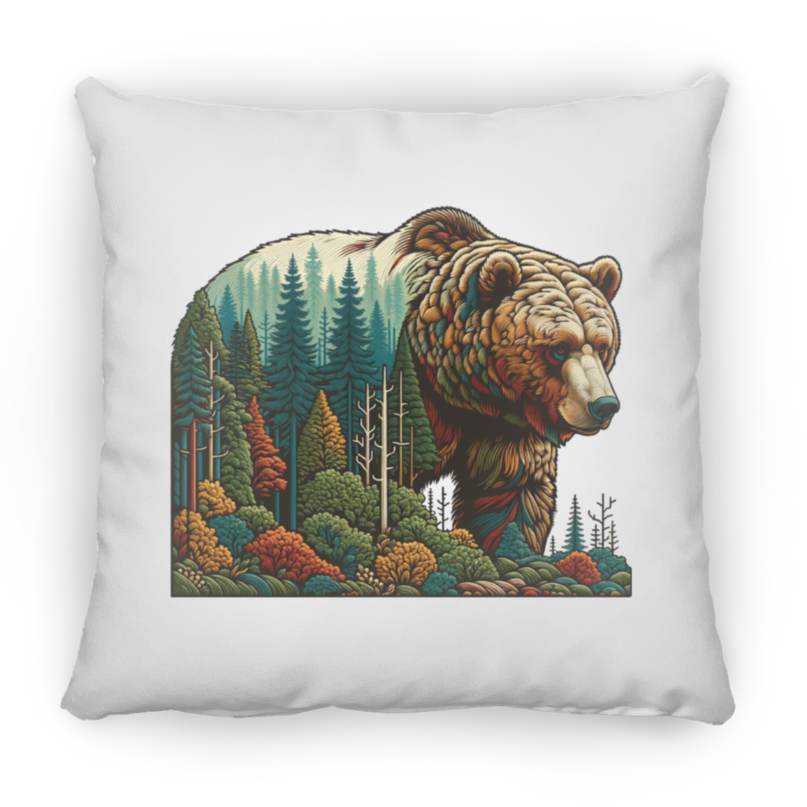 Guardian Grizzly - Throw Pillows