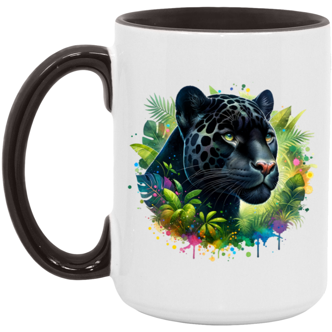 Melanistic Leopard - Mugs