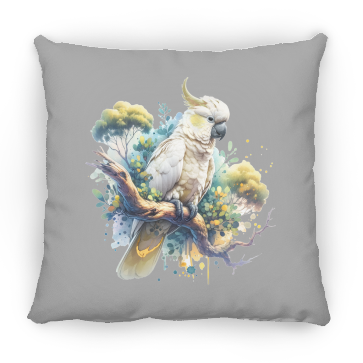 Cockatoo in Tree - Throw Pillows