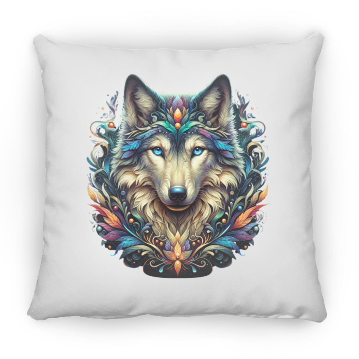 Wolf Face - Throw Pillows