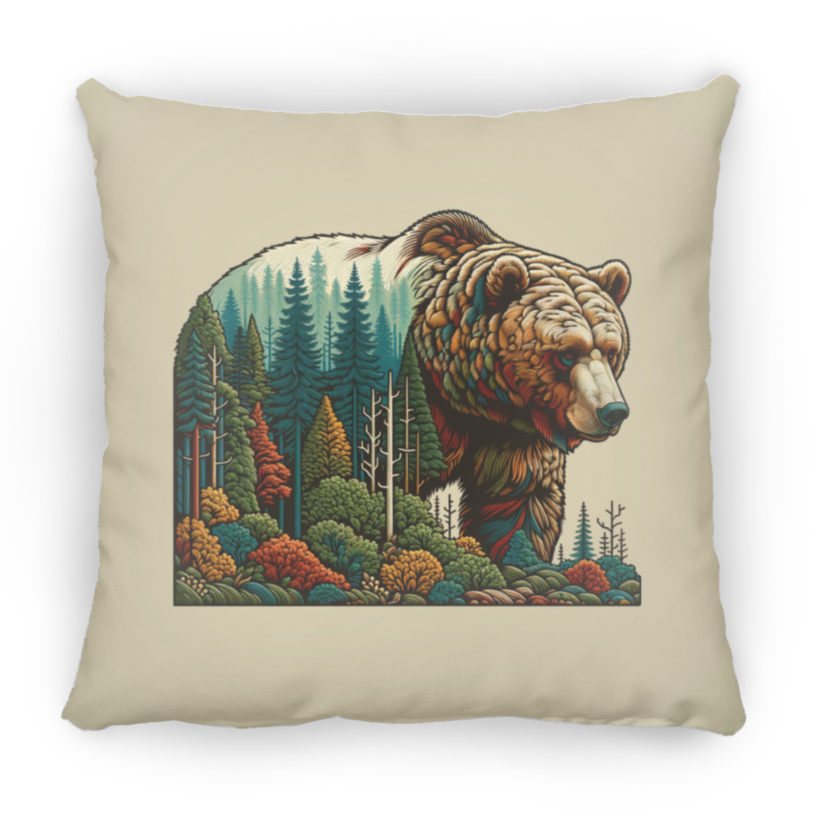 Guardian Grizzly - Throw Pillows