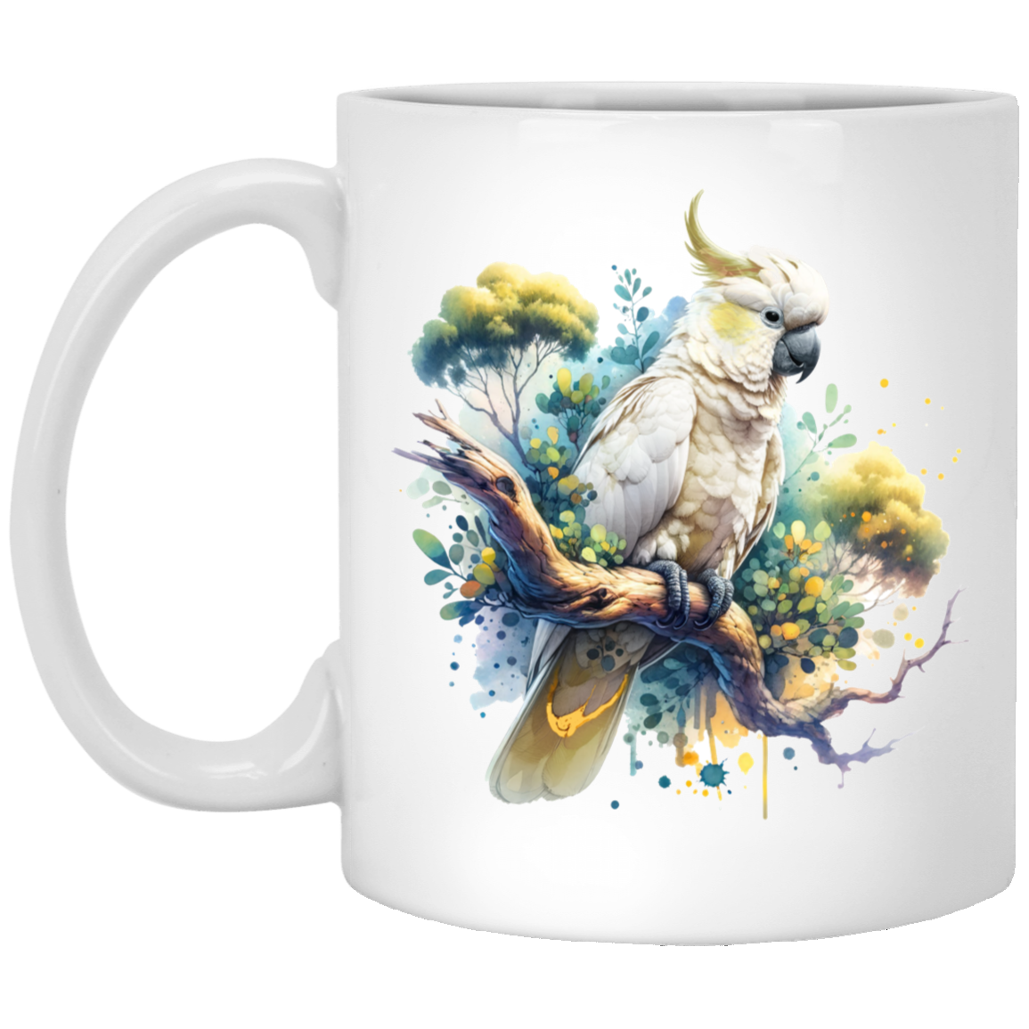 Cockatoo in Tree - Mugs