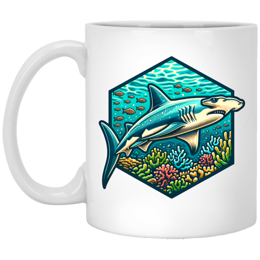 Hammerhead Shark Graphic - Mugs