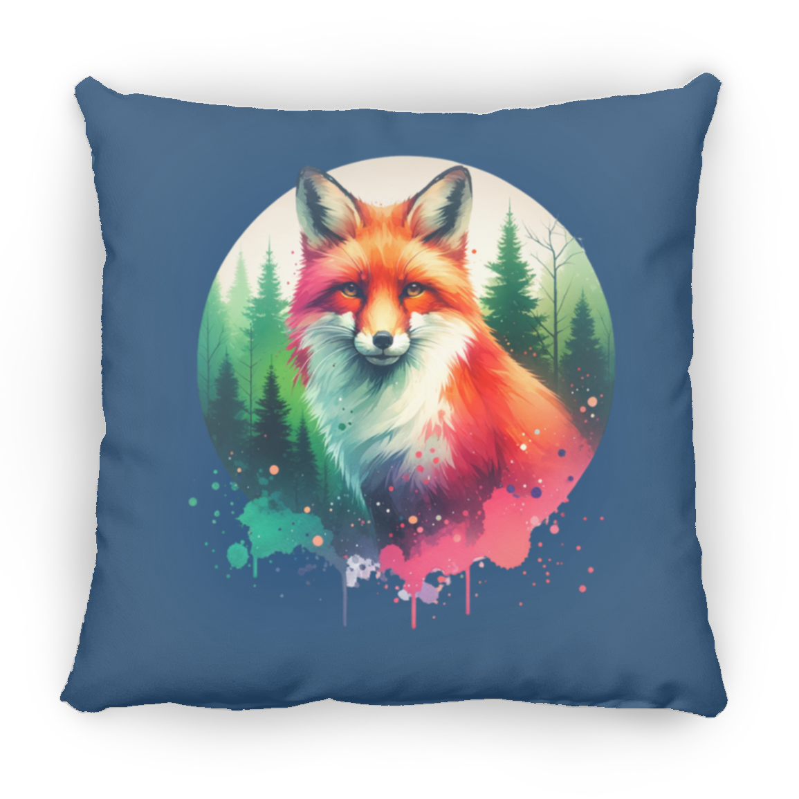 Fox Forest Circle - Throw Pillows