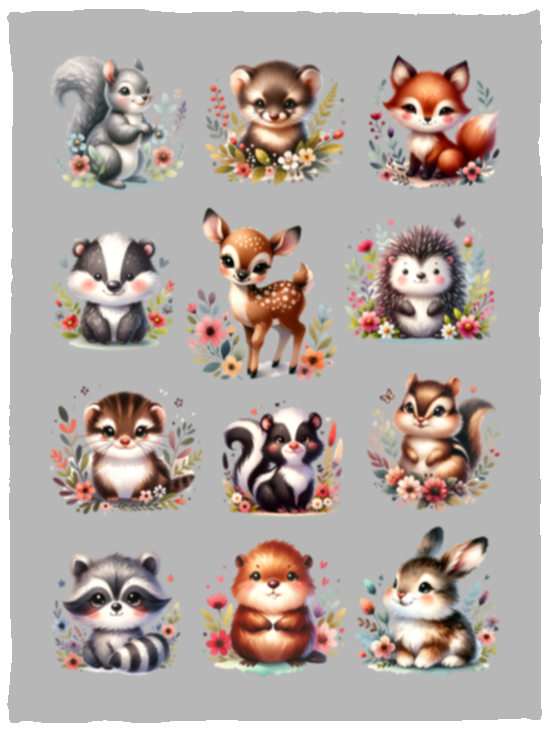 Forest Babies Blanket Fleece Blankets