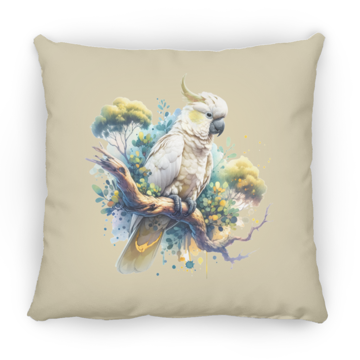 Cockatoo in Tree - Throw Pillows