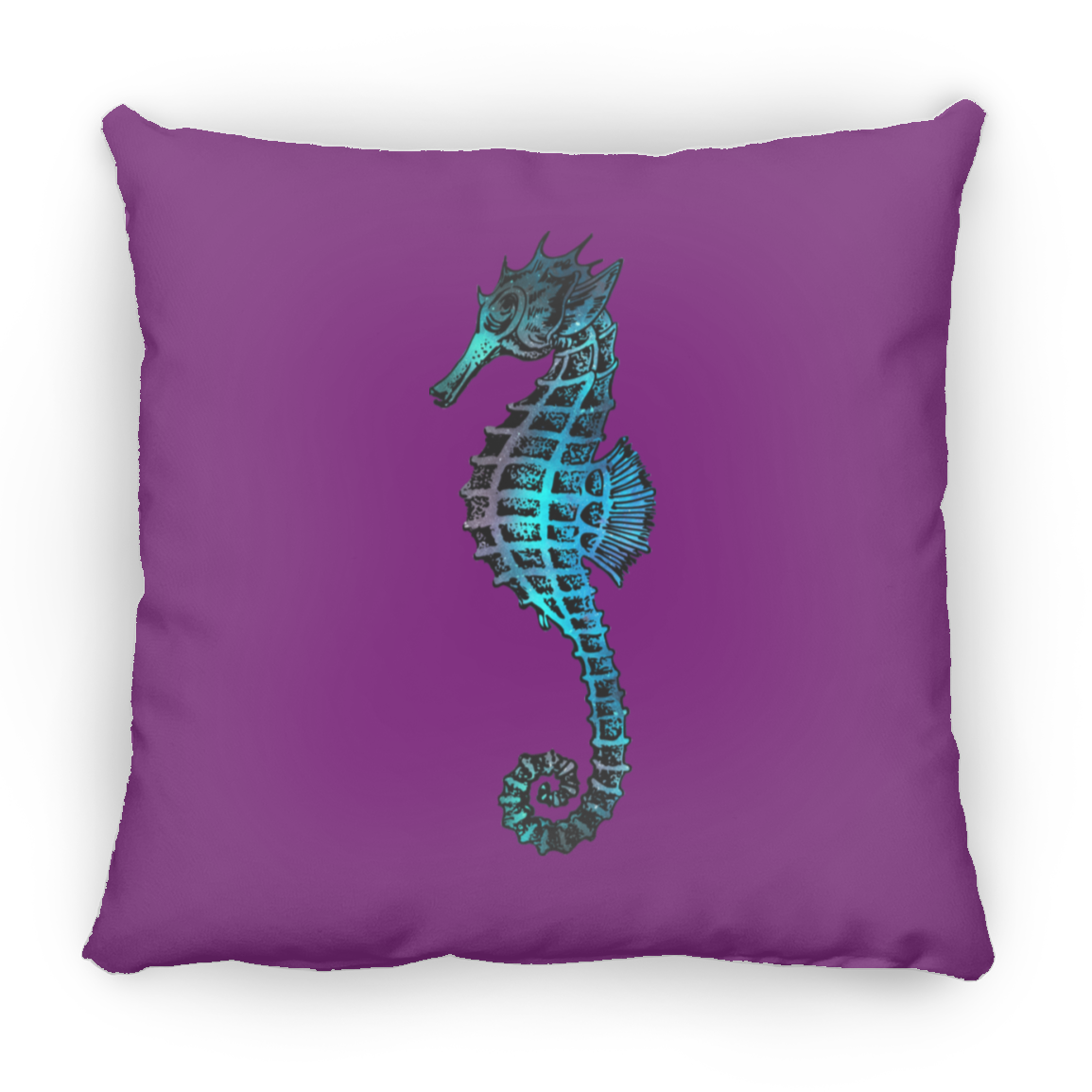 Colorful Seahorse - Throw Pillows