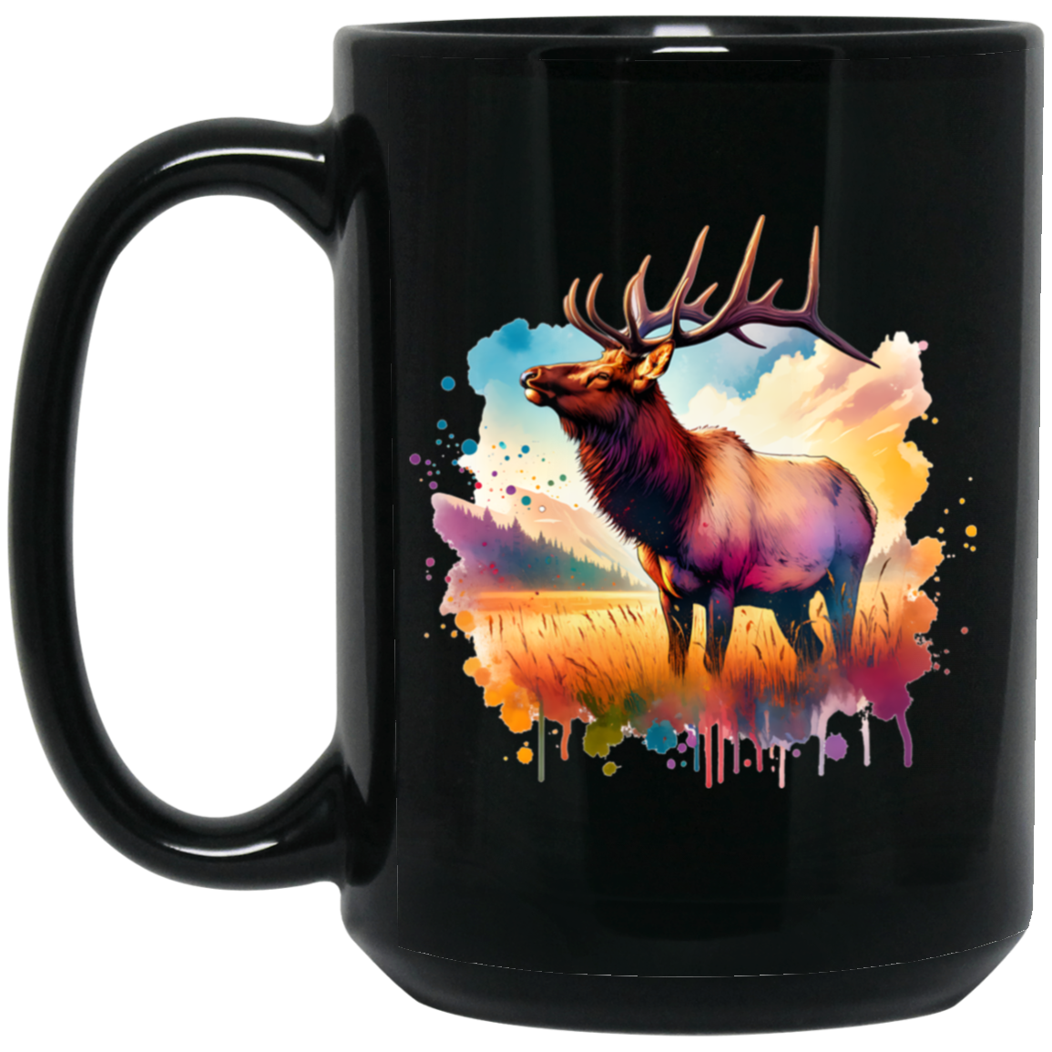 Roosevelt Elk in Field Mugs