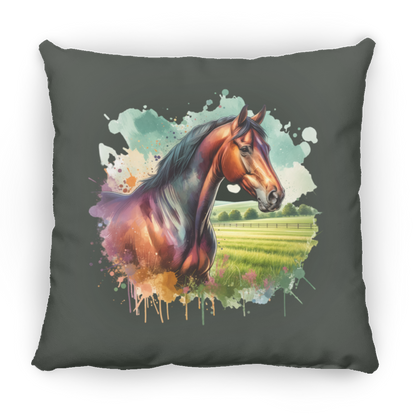 Bay Horse with Field - Pillows