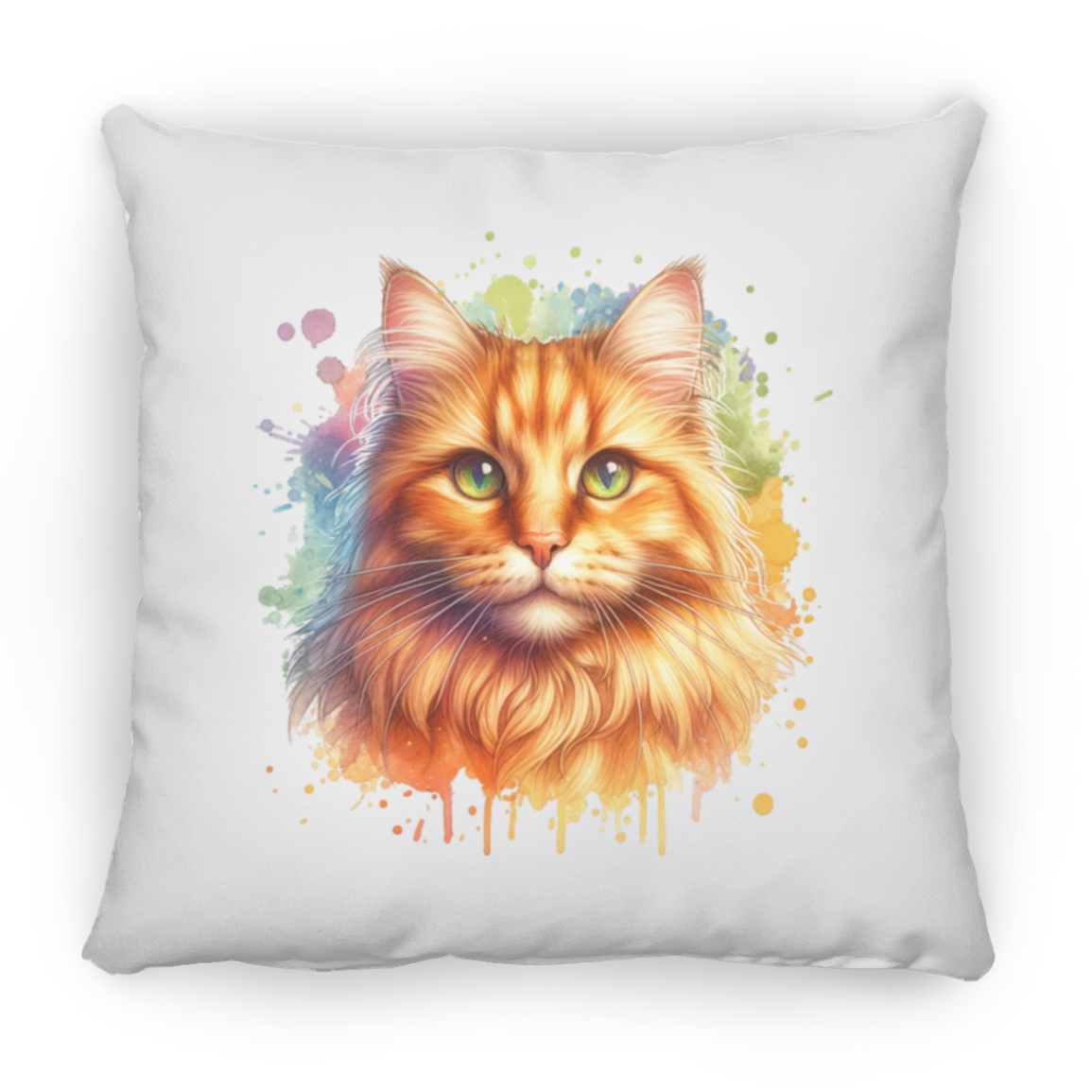 Orange Tabby Cat - Throw Pillows