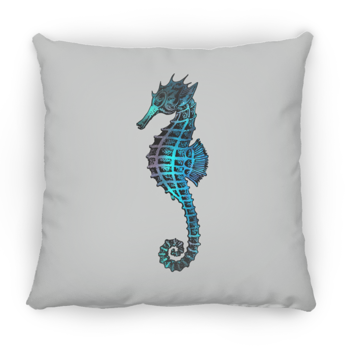 Colorful Seahorse - Throw Pillows