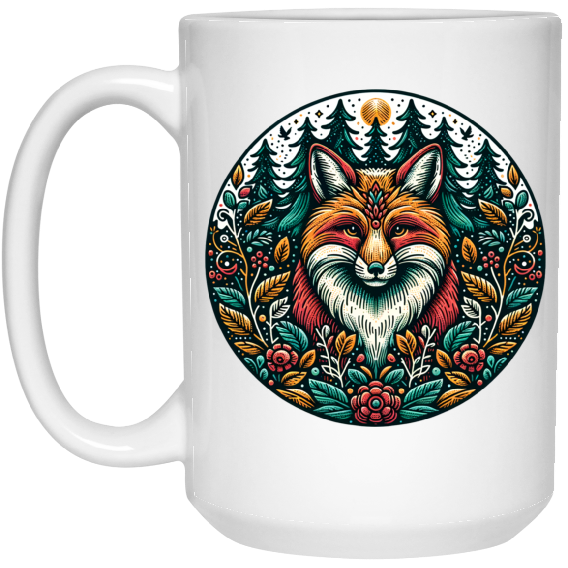 Fox Circle Folk Art - Mugs