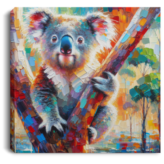 Koala in Tree - Canvas Art Prints