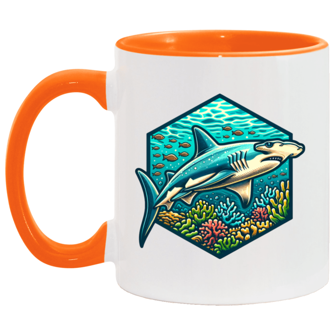 Hammerhead Shark Graphic - Mugs