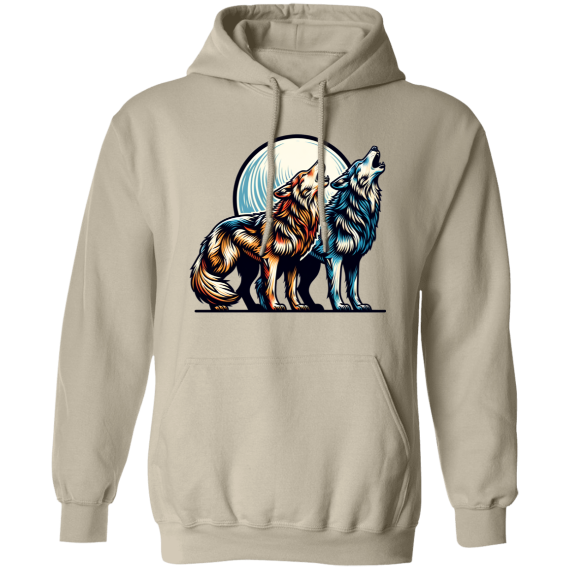 Wolf Pair Howling - T-shirts, Hoodies and Sweatshirts