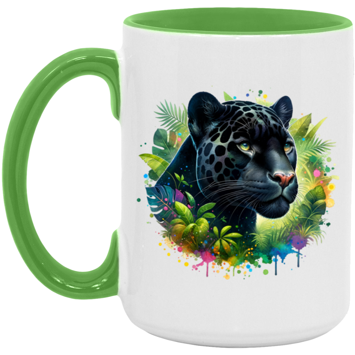 Melanistic Leopard - Mugs