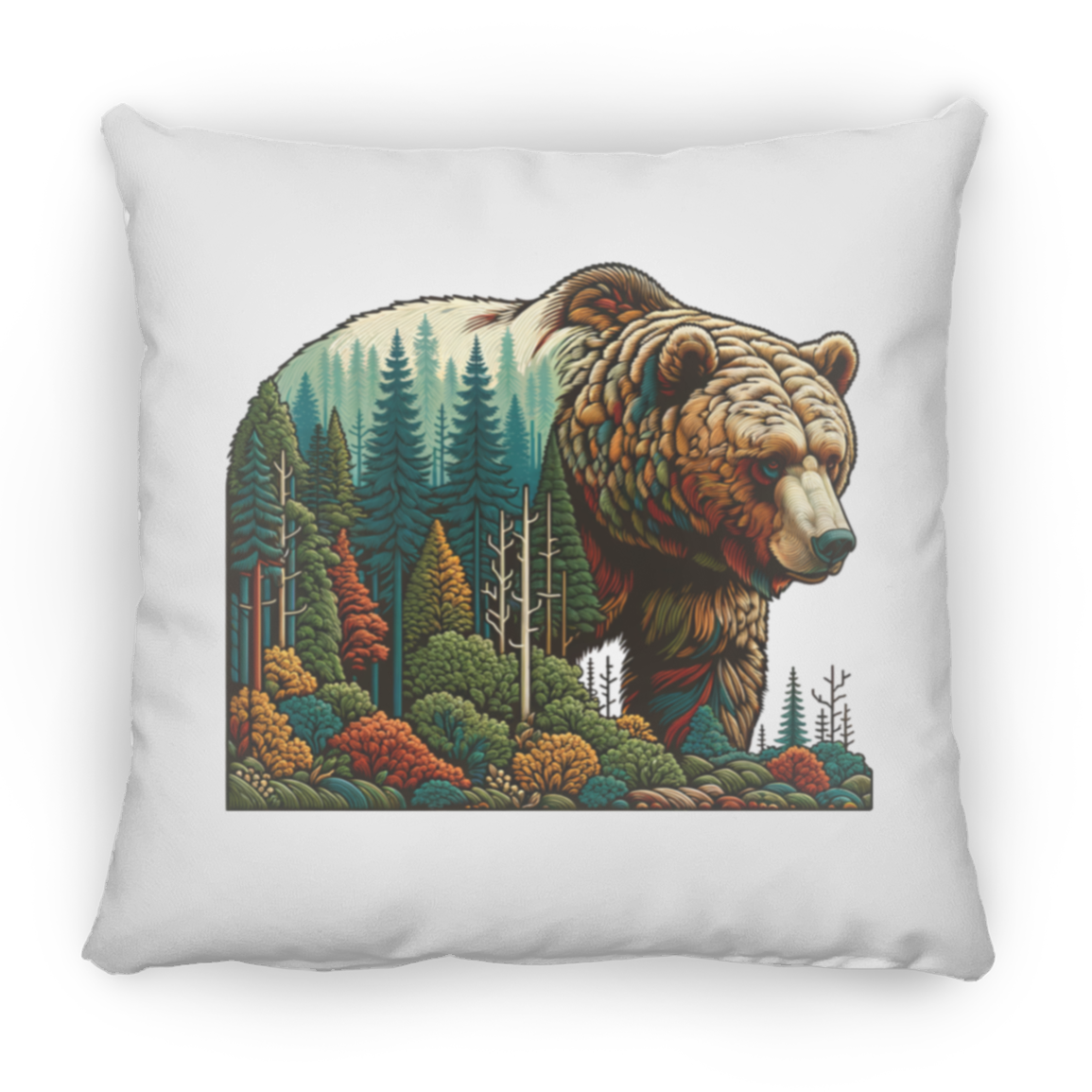 Guardian Grizzly - Throw Pillows