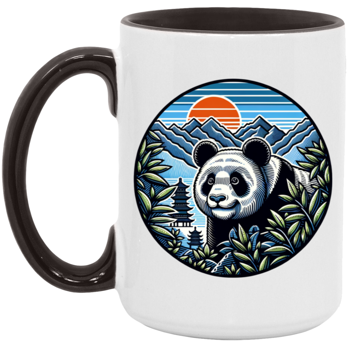 Panda in the Land of the Rising Sun Mugs