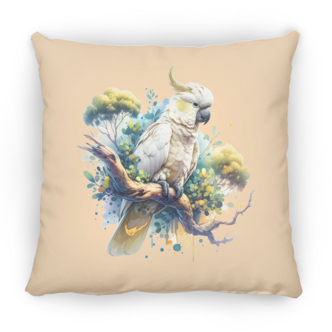 Cockatoo in Tree - Throw Pillows
