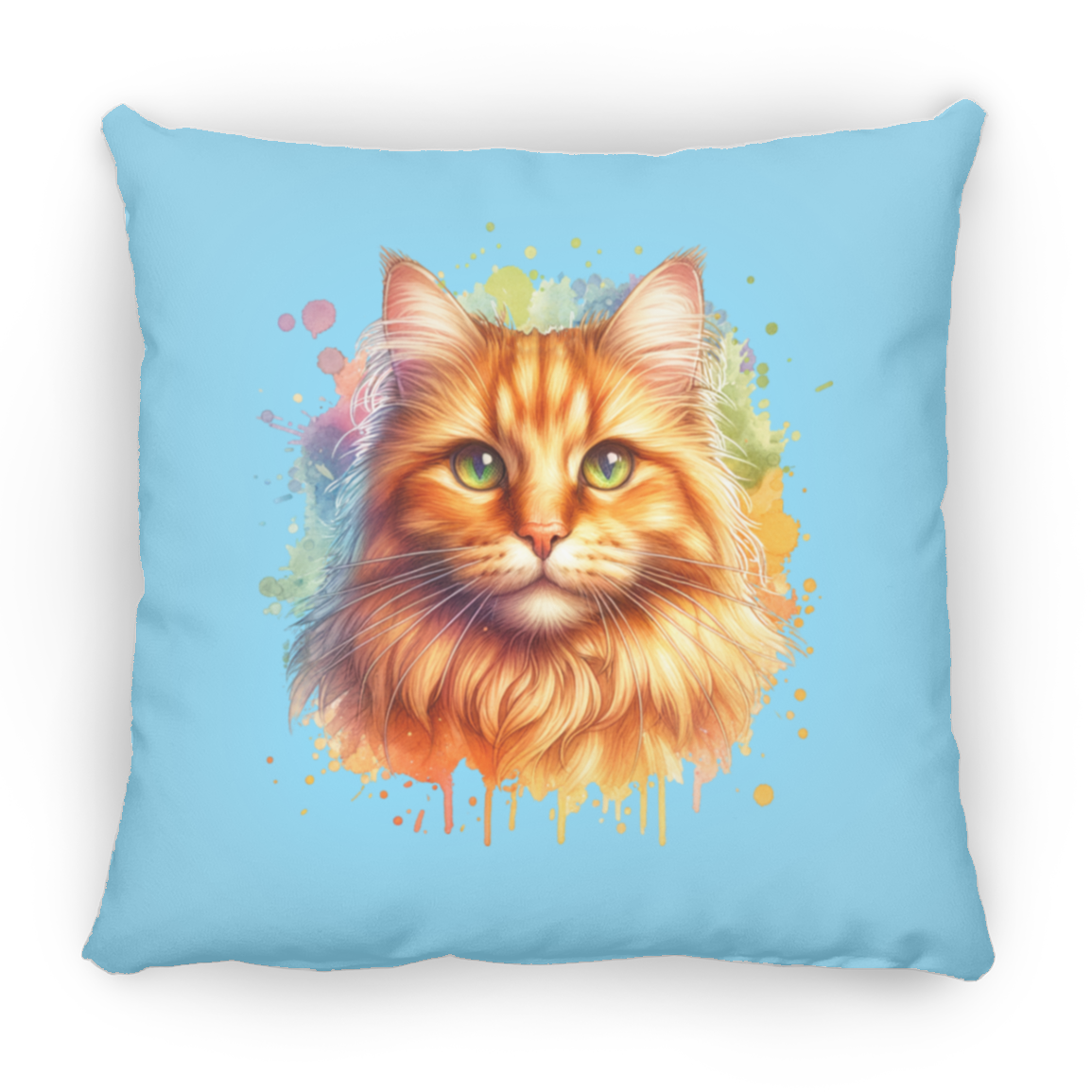Orange Tabby Cat - Throw Pillows