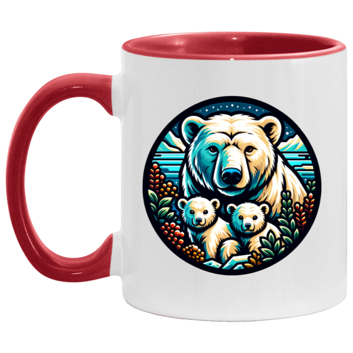 Polar Bear Circle Mugs