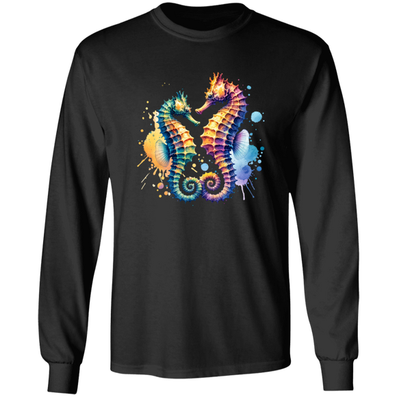 Watercolor Seahorses T-shirts, Hoodies and Sweatshirts