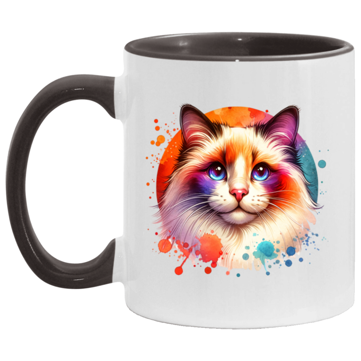 Longhair Tortie Point Cat - Mugs