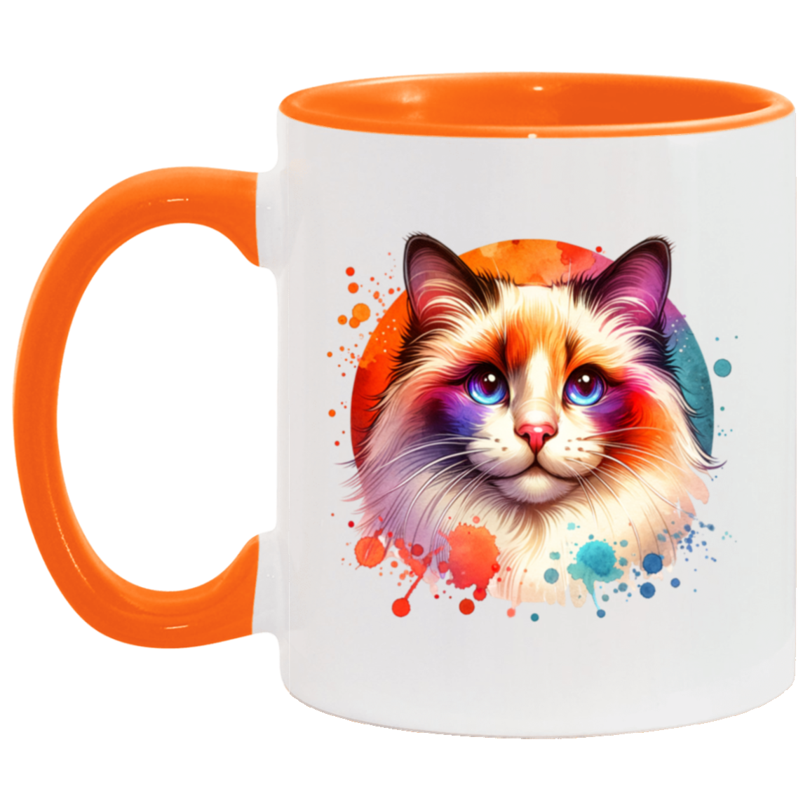 Longhair Tortie Point Cat - Mugs