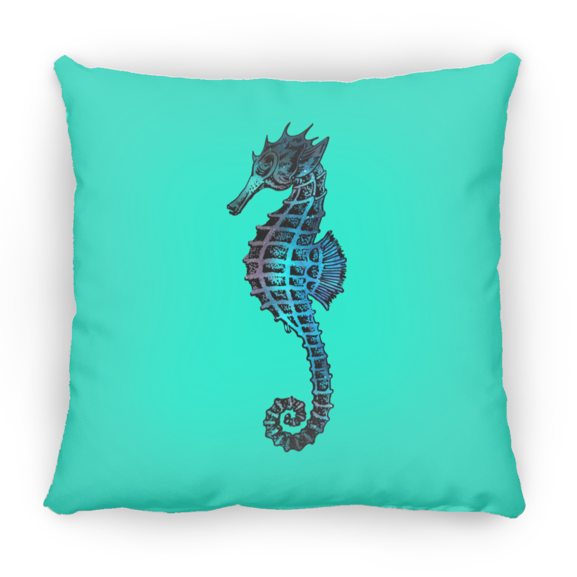 Colorful Seahorse - Throw Pillows