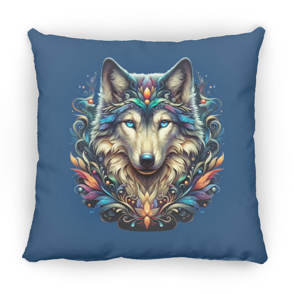 Wolf Face - Throw Pillows