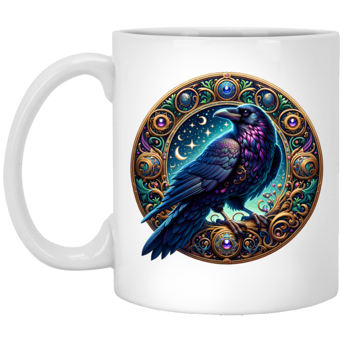 Raven Medallion Mugs