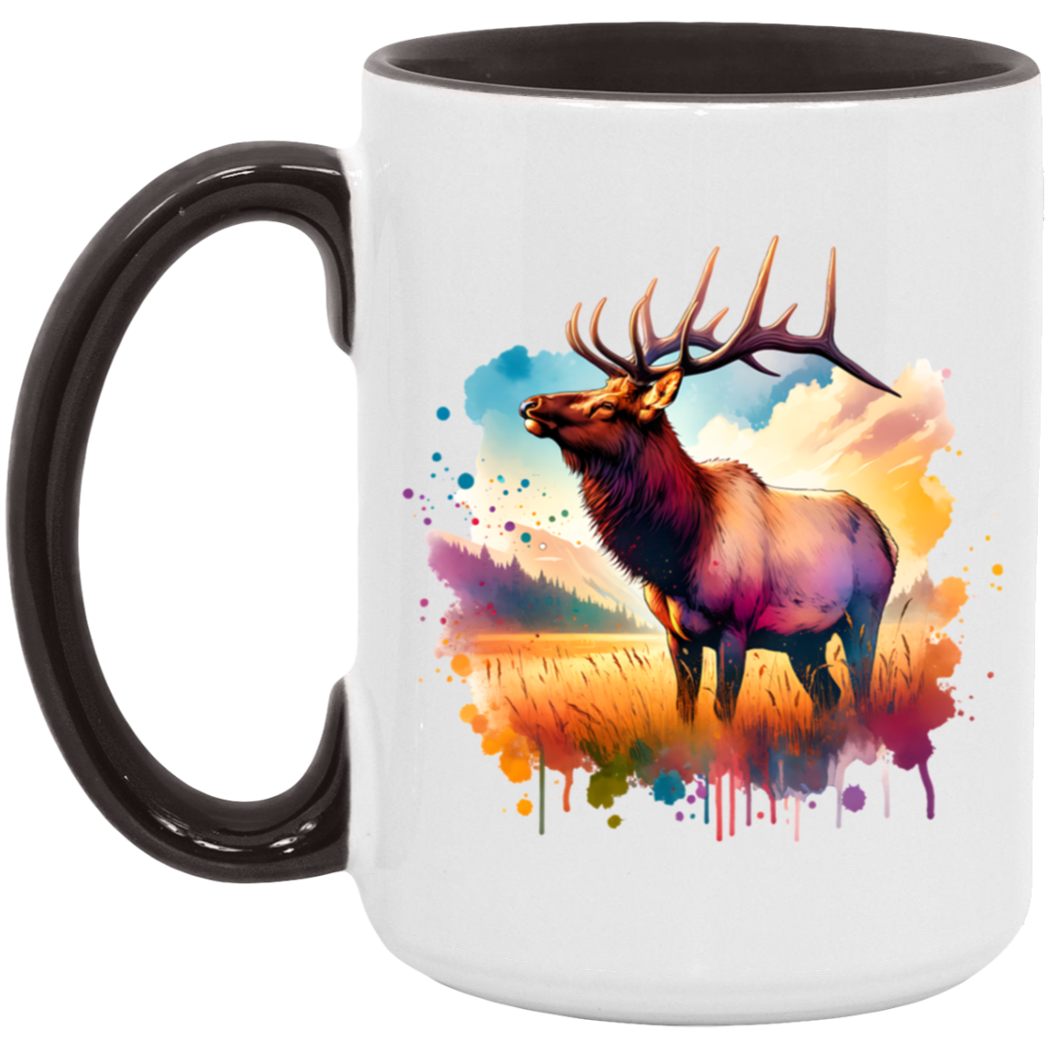 Roosevelt Elk in Field Mugs