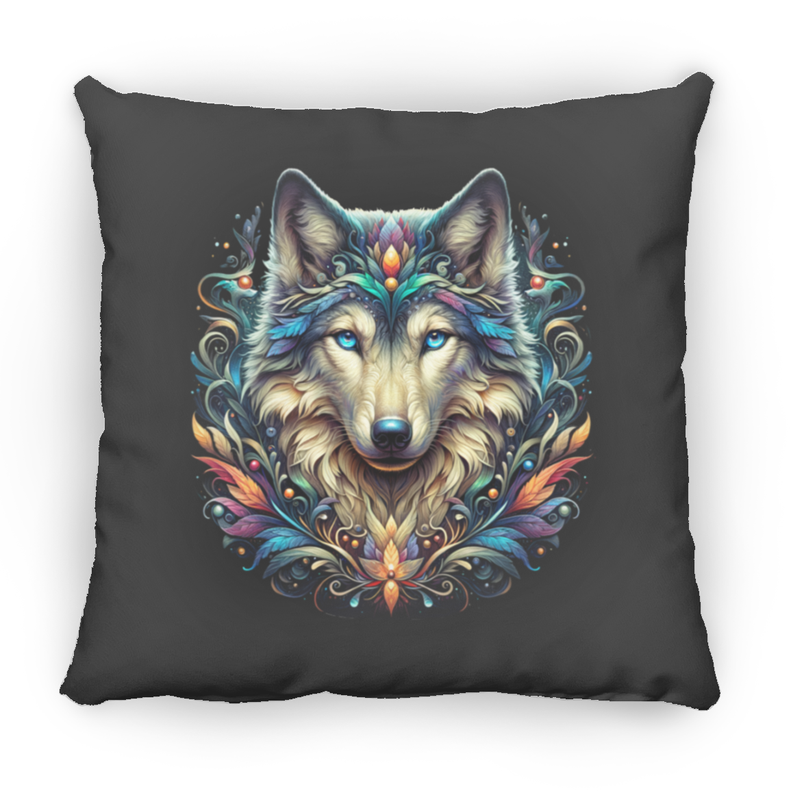 Wolf Face - Throw Pillows